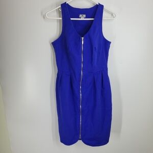 Worthington Front Zip Sleevless Dress